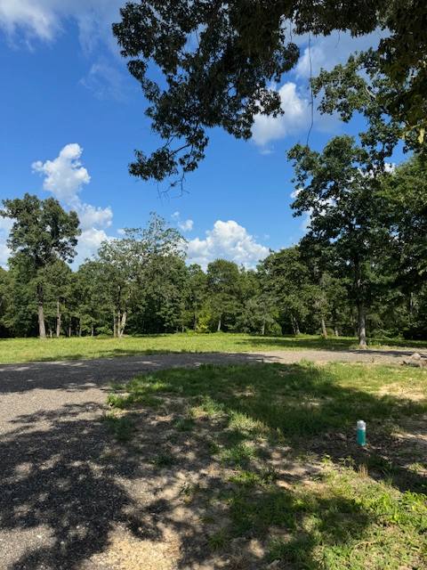 Concrete RV pad at Caney Trails